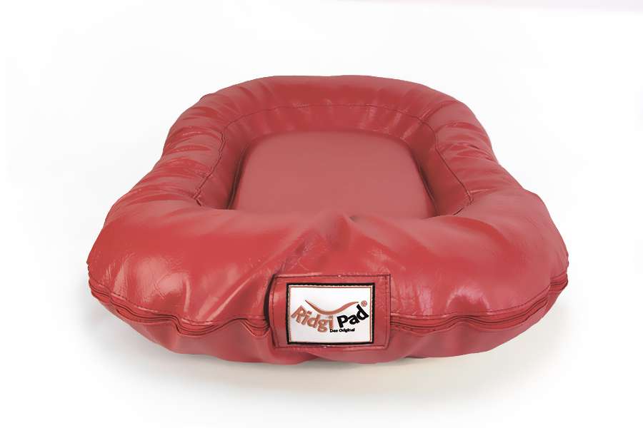 Stylisches Hundekissen in der Farbe Rot von Ridgi-Pad